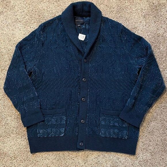 NWT AMERICAN EAGLE Men's Cardigan Sweater Sz XXL - Picture 2 of 10